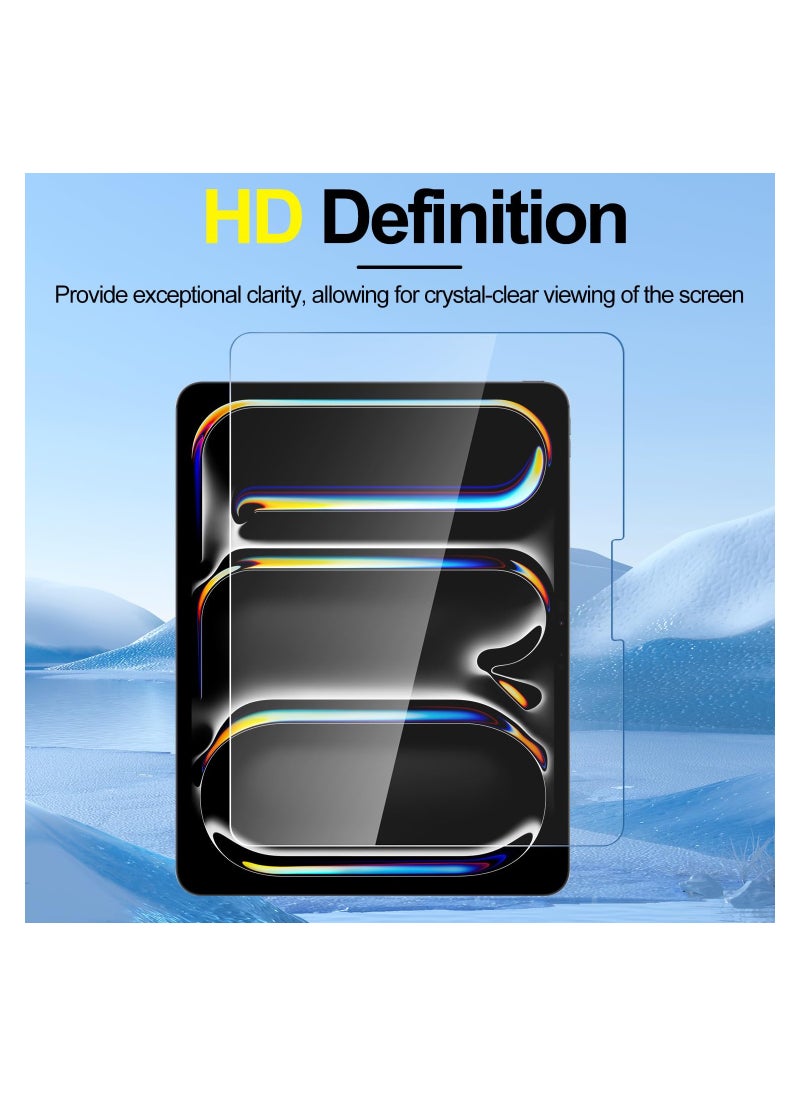 Digipace 2 Pack Tempered Glass Screen Protector for New iPad Pro 11-Inch  M4 2024, 5th Gen, HD Clear 9H Hardness Screen Guard  - Image 5