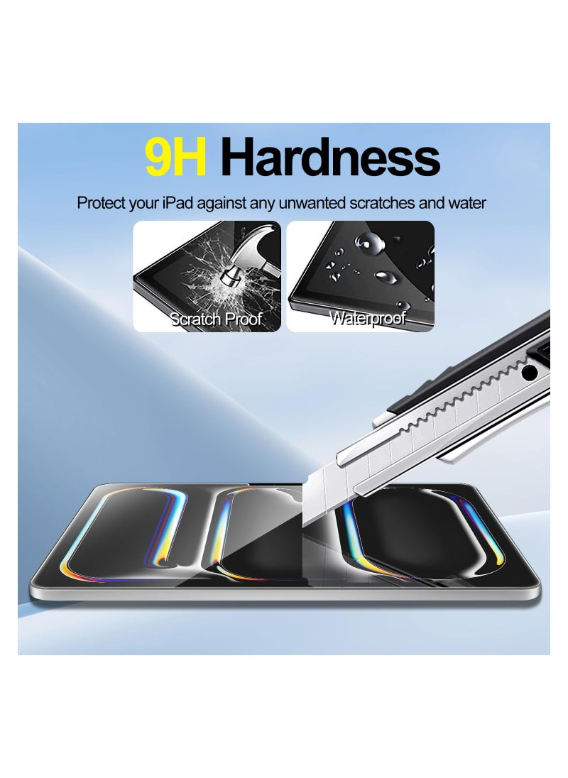 Digipace 2 Pack Tempered Glass Screen Protector for New iPad Pro 11-Inch  M4 2024, 5th Gen, HD Clear 9H Hardness Screen Guard  - Image 4