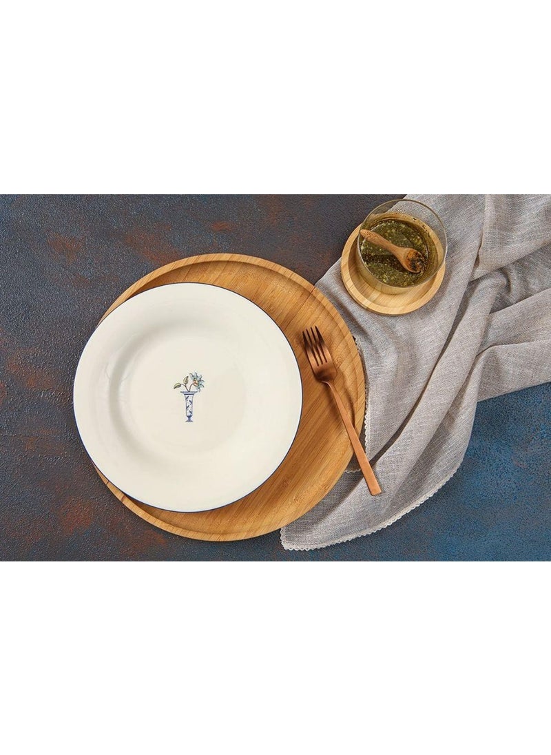 Porland - Vaso Piccolo Pattern 4 Flat Plate 22 cm 04ALM008041 - Image 1