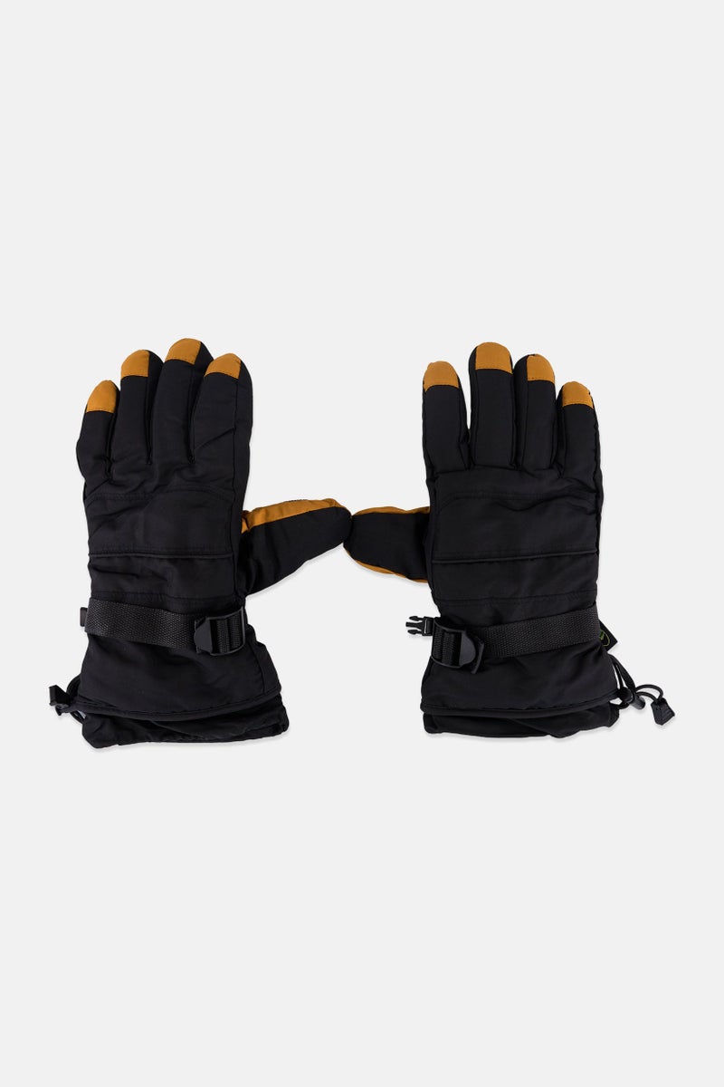 Mossy Oak قفازات تزلج منسوجة للنساء، زوج واحد، أسود - Image 1