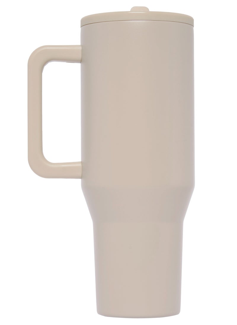 Prickly Pear Stainless Steel Water Bottle 40 Oz Hydrator Tan Logo  - Image 3
