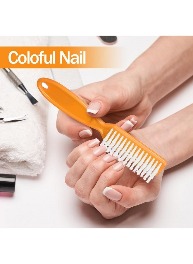 Mifoci 120 Pcs Handle Grip Nail Brush For Cleaning Fingernails Cleaner Nail Scrub Cleaning Brush Bulk Hand Cleaning Brushes Soft Stiff Bristles Pedicure Manicure Tools For Nail And Toe (Cute Color)  - Image 3