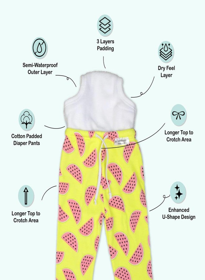 SNUGKINS Diaper Pants for Toddlers 100% Cotton Training Pants with Attached Padded Underwear Potty Training Pajamas for Boys & Girls Reusable, Leak-Resistant, Comfortable for Daytime & Outings - Image 3