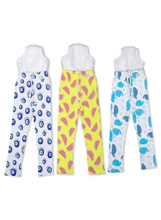 SNUGKINS Diaper Pants for Toddlers 100% Cotton Training Pants with Attached Padded Underwear Potty Training Pajamas for Boys & Girls Reusable, Leak-Resistant, Comfortable for Daytime & Outings - Image 1