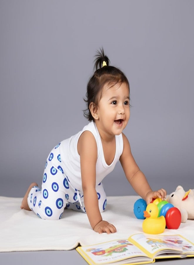 SNUGKINS Diaper Pants for Toddlers 100% Cotton Training Pants with Attached Padded Underwear Potty Training Pajamas for Boys & Girls Reusable, Leak-Resistant, Comfortable for Daytime & Outings - Image 4