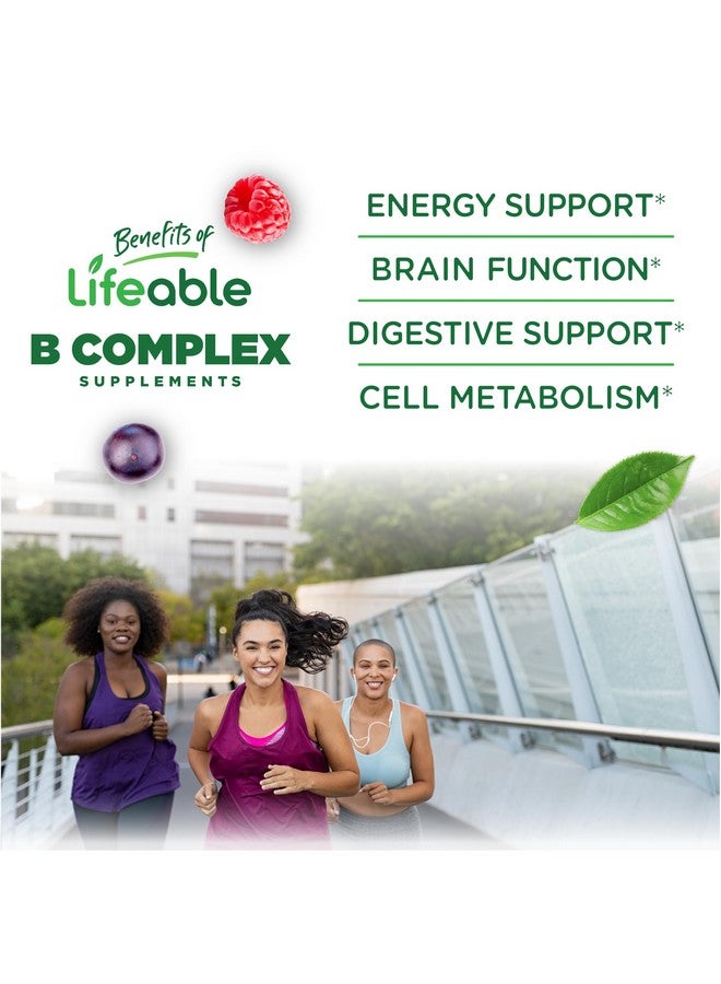 Lifeable Sugar Free Vitamin B Complex Gummies | B-Complex with Vitamin C | Great Tasting VIT B Complex Vitamins | Energy and Nerve Support | B Vitamins Complex for Women, Men, Adults | 90 Gummies - Image 3
