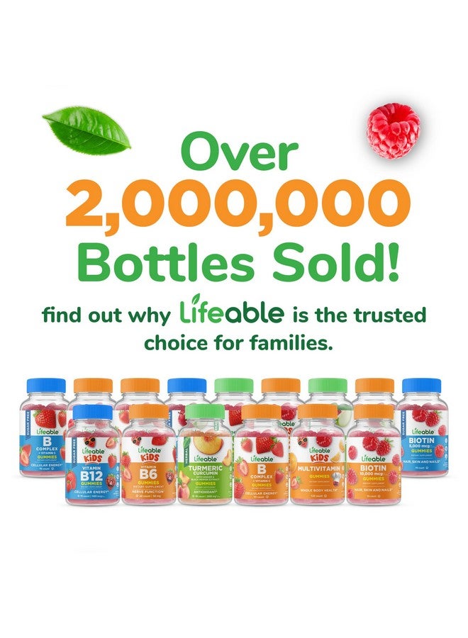 Lifeable Sugar Free Vitamin B Complex Gummies | B-Complex with Vitamin C | Great Tasting VIT B Complex Vitamins | Energy and Nerve Support | B Vitamins Complex for Women, Men, Adults | 90 Gummies - Image 5