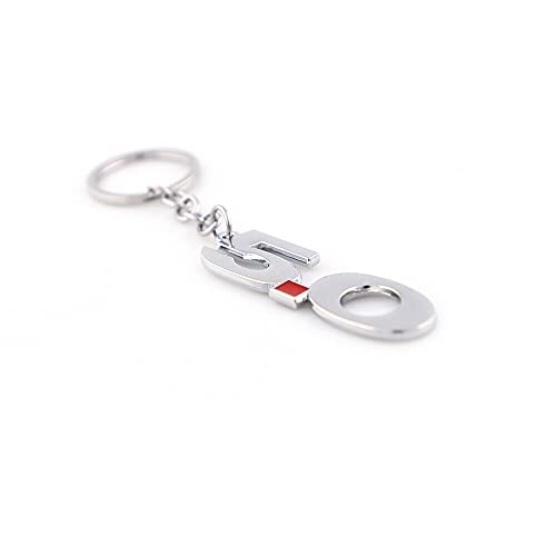 EmbRoom 5.0 Car Keychain Key Ring Replacement for 2011~2014 Mustang GT 500 Cobra (Chrome Red) - Image 3