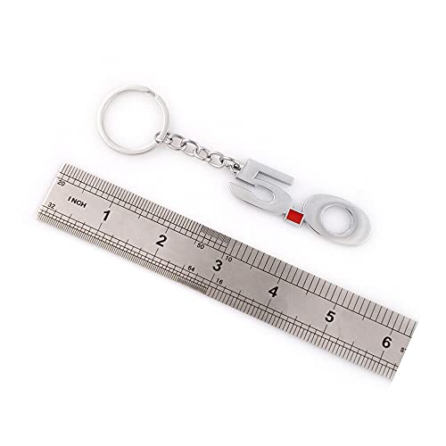 EmbRoom 5.0 Car Keychain Key Ring Replacement for 2011~2014 Mustang GT 500 Cobra (Chrome Red) - Image 5