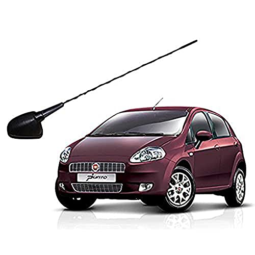 Auto Pearl - APA200 Vehicle Roof Mount Rubber Antenna Mast Flexible Car Antenna with Anti-Theft Design and Car Wash Safe - Black -Punto - Image 1