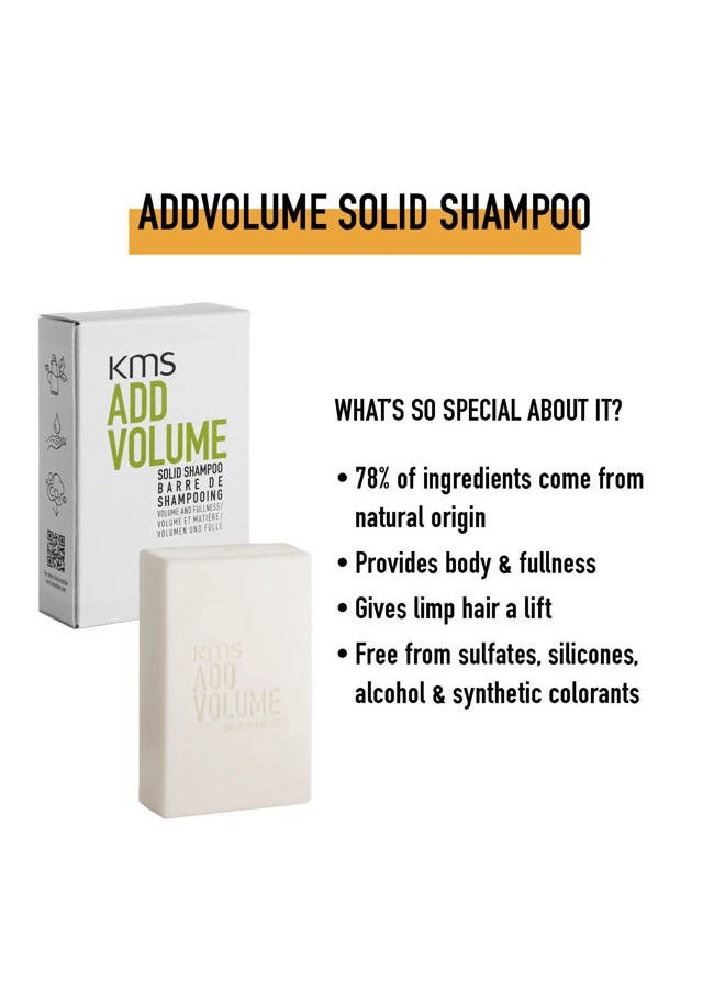kms - ADDVOLUME Solid Shampoo, 2.64 fl. Oz (Pack of 1) - Image 1