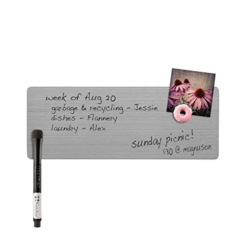 Three by Three Seattle enLister™ 4x11 Dry-Erase Magnetic Board with Dry Erase Marker: Chic Magnetic Organizer for Your Lists, 2 Pack with 2 Markers - Image 3
