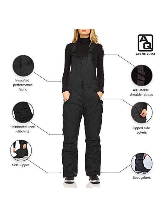 Arctic Quest Womens Ski Snow Bibs Pants Insulated Water Resistant Overalls Snowboarding Winter Waterproof Pants Women, White, 3X - Image 3