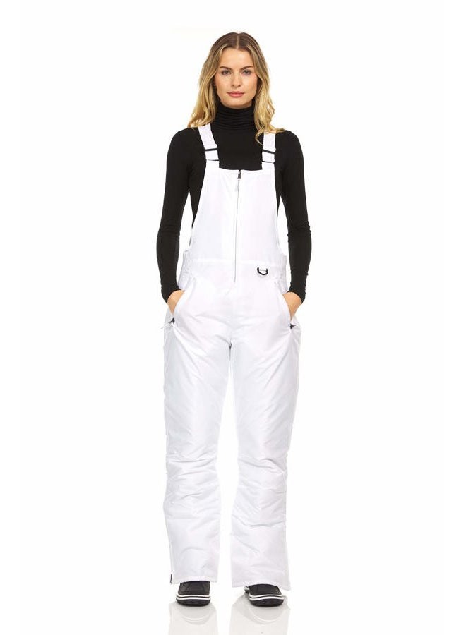 Arctic Quest Womens Ski Snow Bibs Pants Insulated Water Resistant Overalls Snowboarding Winter Waterproof Pants Women, White, 3X - Image 2