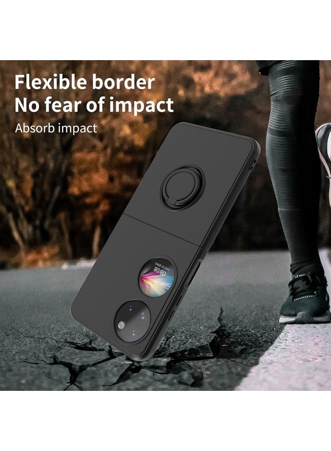 زبون جراب لهاتف Huawei P50 مزود بحلقة جيب وحافظة هاتف كمبيوتر شخصي - Image 4