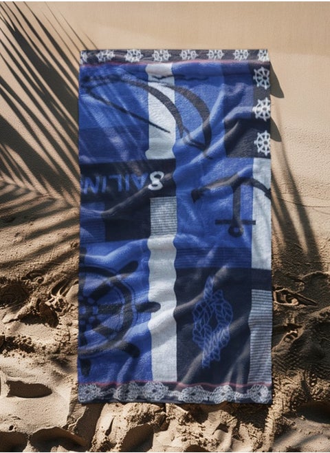 Snooze Beach towel, 170*90 cm, helm design