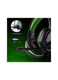 EKSA Usb Gaming Headset For Pc Computer Headphones With 7.1 Surround Sound Stereo Noise Canceling Mic Microphone Rgb Light Gaming Headphones For Ps4 Ps5 Console Laptop  - Image 4