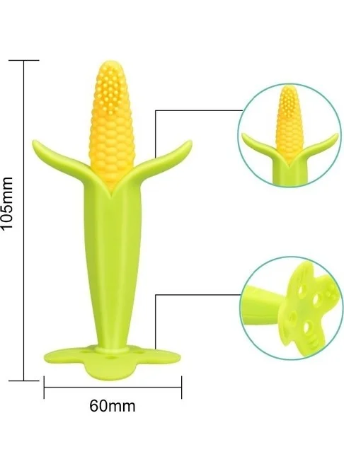 Mor Bebe Corn Baby Teether Toothbrush