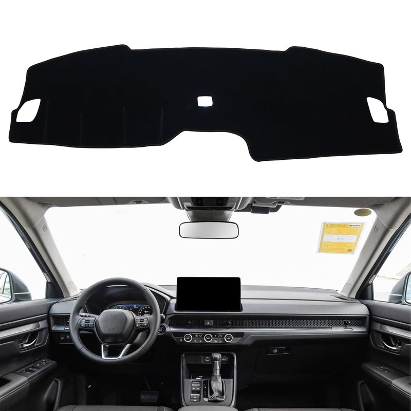 Dash Cover for Honda CRV CRV Accessories 2023 2024 2025 2026 Dashboard Cover Center Console Dash Mat Carpet Protector Sunshield No Glare NonSlip Pad Custom Fit Black Trim