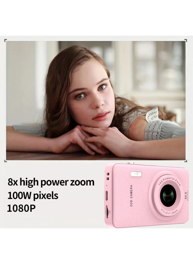 Q3 HD CCD Mini Digital Student Camera Children Photo SLR Multifunctional Retro-Color:Sky Blue  - Image 3