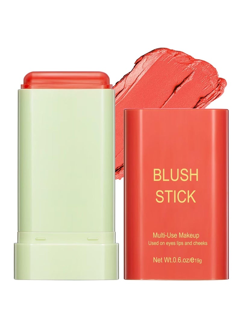 GMaxit MultiUse Makeup Blush StickBeauty Solid Moisturizer StickWaterproof Natural Nude MakeupTinted Solid Moisturizer Stick for Eyes Lips Cheek3coral orange 