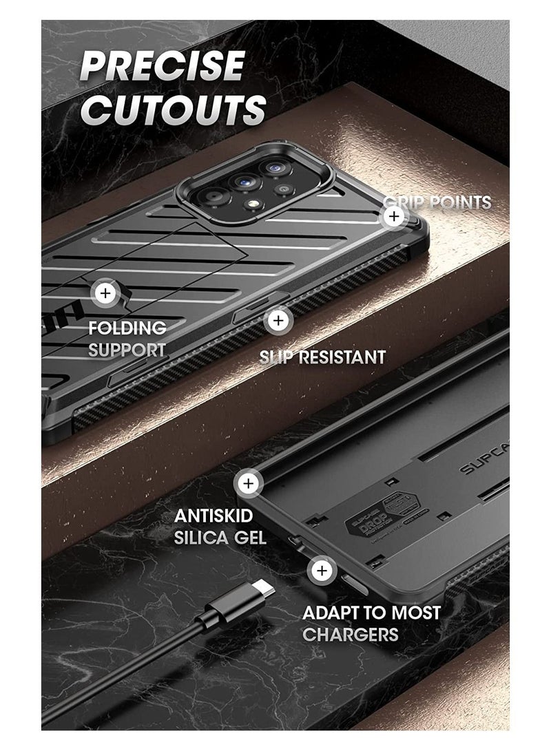 SupCase Unicorn Beetle Series Case for Samsung Galaxy A53 5G (2022), Slim Rugged Shockproof Protective Case with Built-in Kickstand (Black) - Image 5