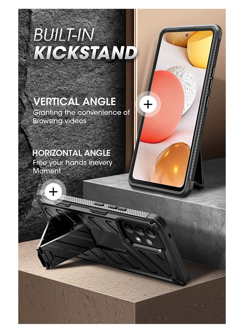 SupCase Unicorn Beetle Series Case for Samsung Galaxy A53 5G (2022), Slim Rugged Shockproof Protective Case with Built-in Kickstand (Black) - Image 3