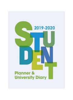 Student Planner And University Diary 2019-2020 White/Blue/Green