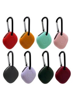 Generic Ecosystem Silicone Case with Key Ring Bag Charm Clip Compatible with Sam Sung Galaxy SmartTag,1 Pack, (Red)  - Image 3