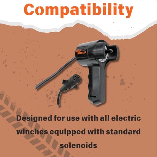 Mile Marker 76-50140-05B Electric Remote - Designed for All Electric Winches with Standard Solenoids - User Friendly Interface - 3 Pin Male Connection with Female Connector - Easy Installation - Image 4
