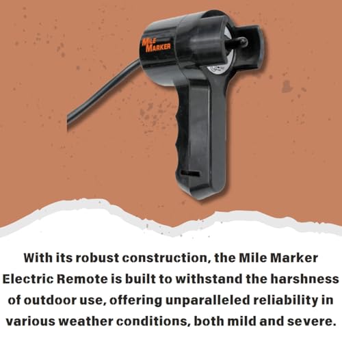 Mile Marker 76-50140-05B Electric Remote - Designed for All Electric Winches with Standard Solenoids - User Friendly Interface - 3 Pin Male Connection with Female Connector - Easy Installation - Image 5
