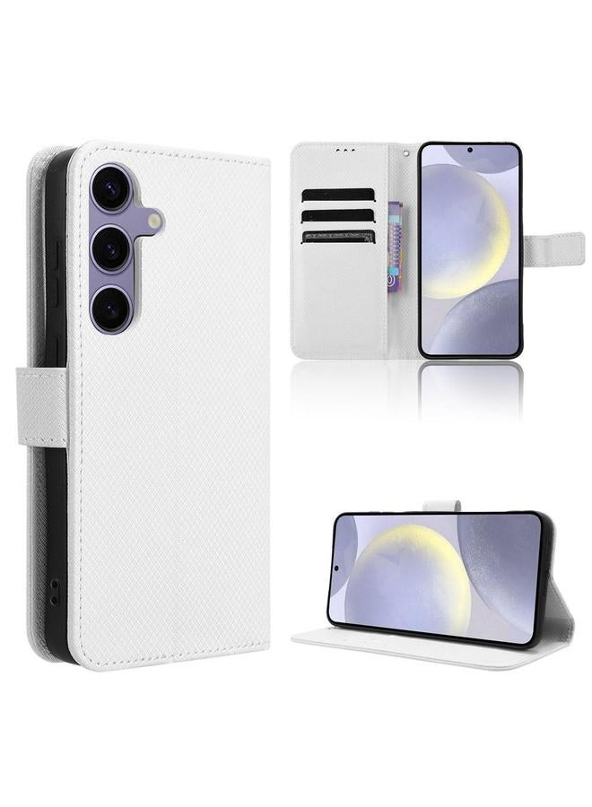 S-TOP Case For Samsung Galaxy S25+ 5G Diamond Texture Leather Phone Case - Image 1