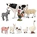 THINKBAY 9PCS Realistic Farm Animal Toys for Toddlers Educational Learning Plastic Farm Toy Animal Figure Set Playset Including Cow Sheep Pig Dog Figurines for Kid Valentines Day Gifts for Kids - Image 2