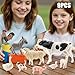 THINKBAY 9PCS Realistic Farm Animal Toys for Toddlers Educational Learning Plastic Farm Toy Animal Figure Set Playset Including Cow Sheep Pig Dog Figurines for Kid Valentines Day Gifts for Kids - Image 4