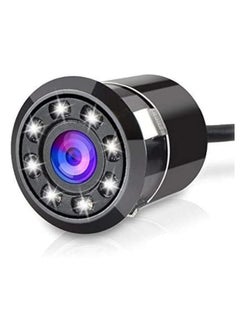 Wide angle car rear view camera, high resolution night vision, waterproof front rear view camera - rounded camera drill 8 led-from Rana store