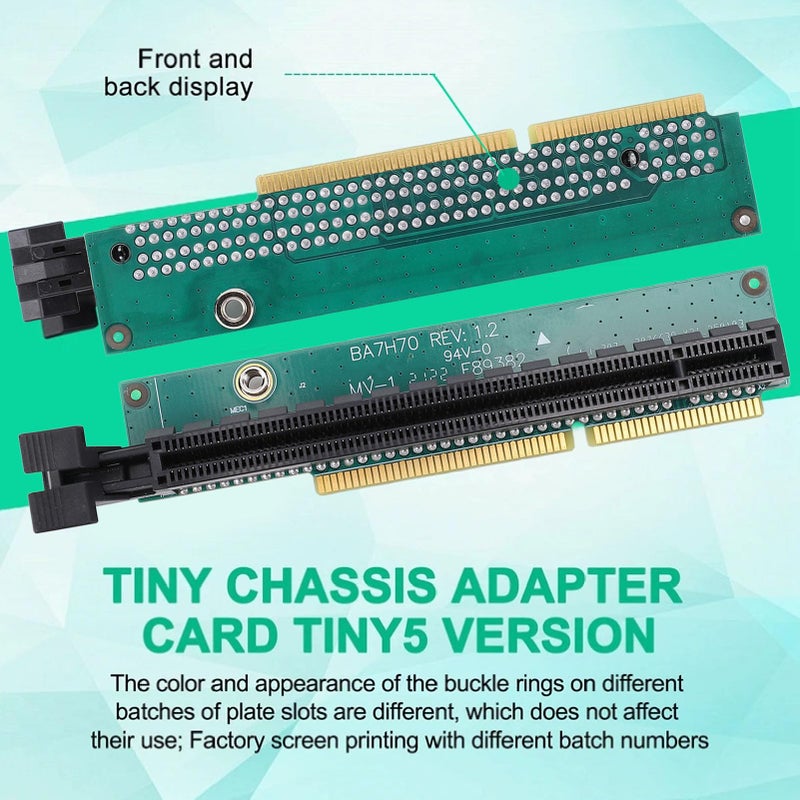 بطاقة امتداد PCI Express 16x الشائعة، محول فتحة من الذكر إلى الأنثى، مظهر منخفض - Image 4