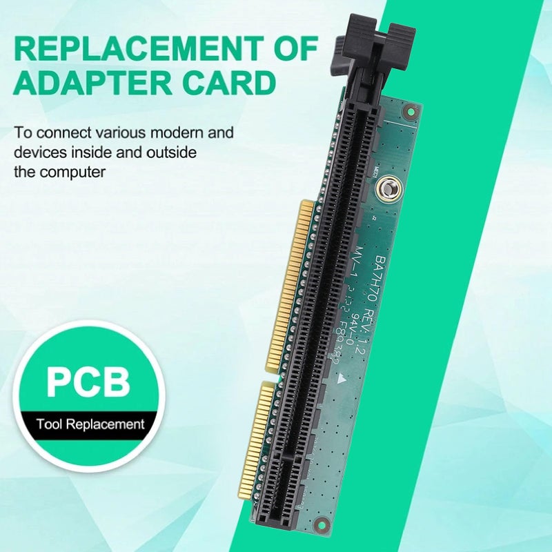بطاقة امتداد PCI Express 16x الشائعة، محول فتحة من الذكر إلى الأنثى، مظهر منخفض - Image 5