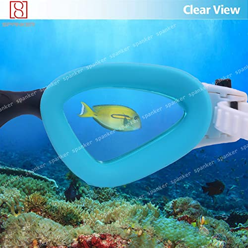 Spanker Ultra Design Anti Fog No Leaking UV Protection Wide View Swim Goggles For Women Men Adult, Aqua-Black SSTP - Image 5