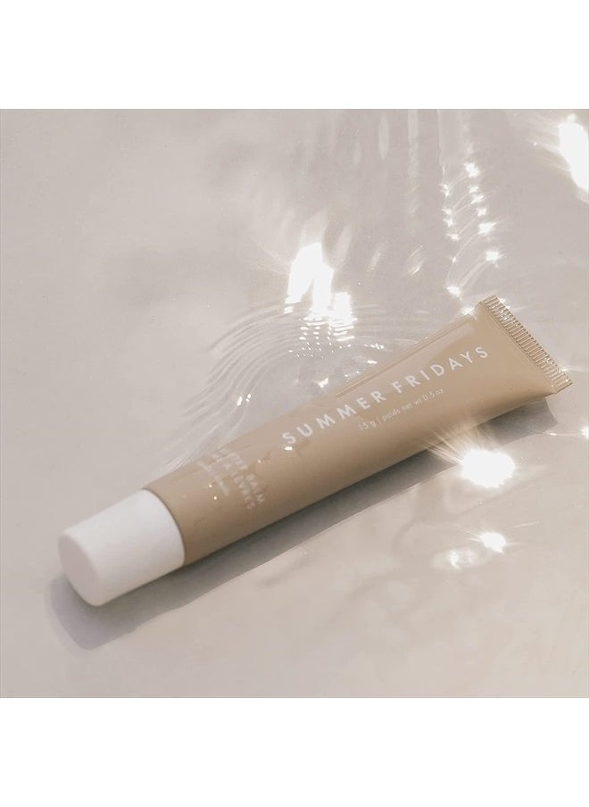 SUMMER FRIDAYS - Lip Butter Balm - Conditioning Lip Mask and Lip Balm for Instant Moisture, Shine and Hydration - Sheer-Tinted, Soothing Lip Care - Vanilla (.5 Oz) - Image 1