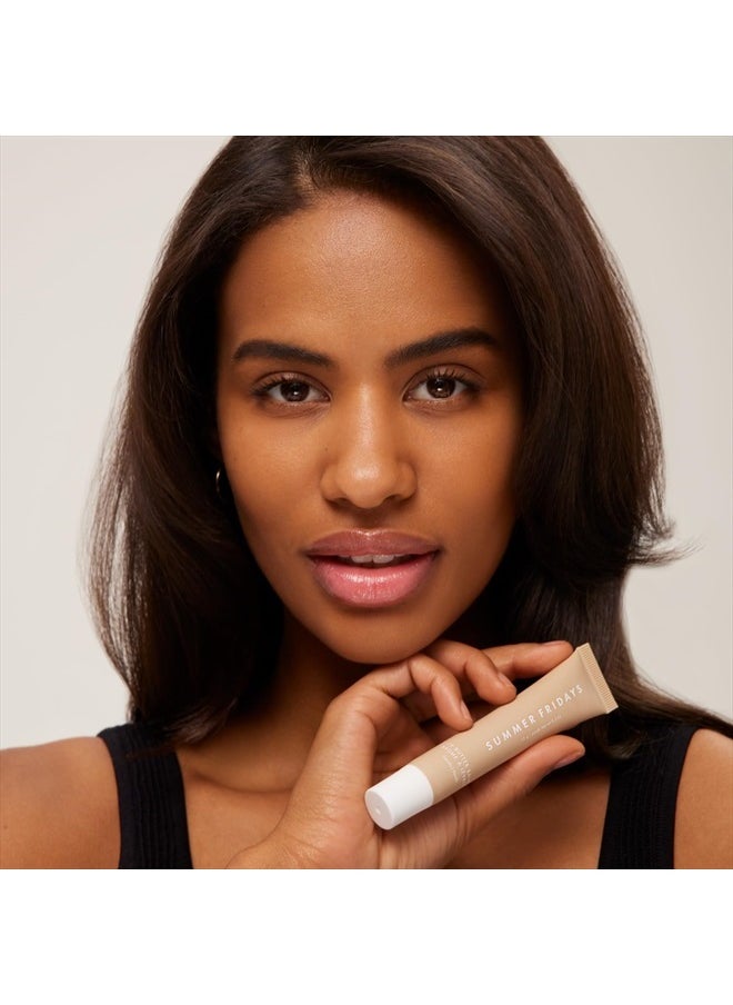 SUMMER FRIDAYS - Lip Butter Balm - Conditioning Lip Mask and Lip Balm for Instant Moisture, Shine and Hydration - Sheer-Tinted, Soothing Lip Care - Vanilla (.5 Oz) - Image 1