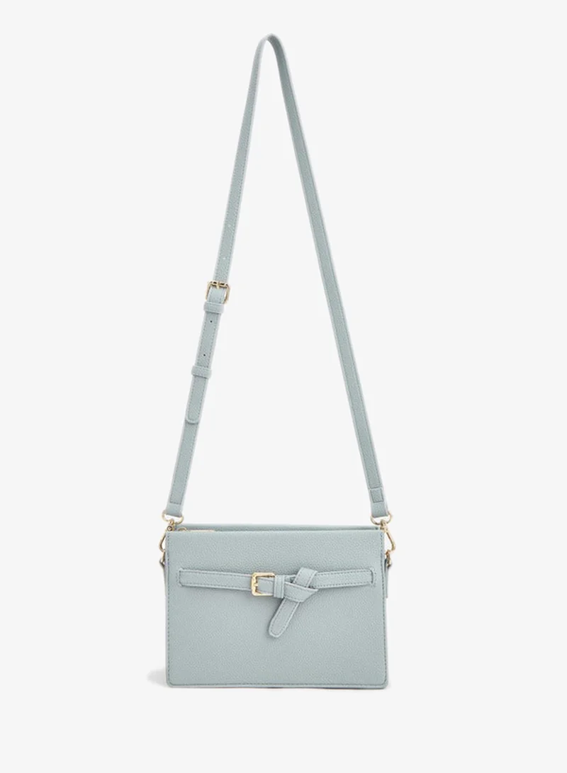 Le Confort Textured Crossbody Bag With Adjustable Strap