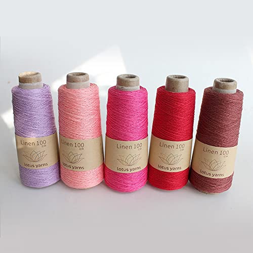 Lotus Yarns 100 Natural Linen Lace Weight Hand Knitting Crochet Yarn 100gcone for Summer Fashion Garments Baby Clothes Soft and Cool 14 - Image 3