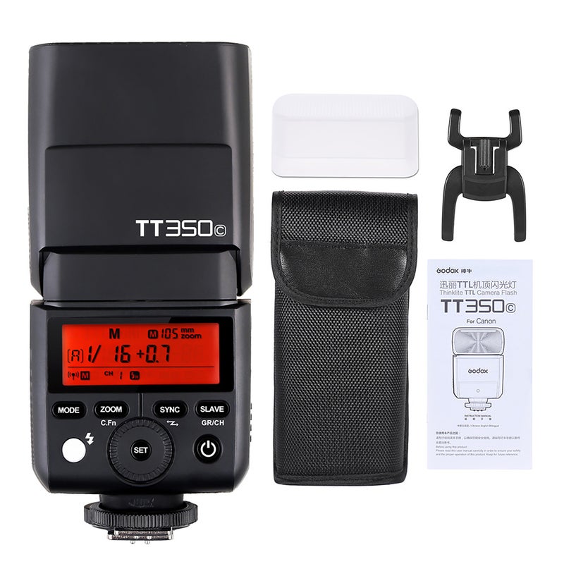 Thinklite TT350C ميني فلاش كاميرا لاسلكي تي تي إل 2.4 جيجاهرتز مستر و سلايف سبيدلايت مع سرعة احتواء عالية 1/8000 ثانية للكاميرات الرقمية كانون 5D MarkIII 80D 7D 760D 60D 600D 30D 100D 1100D Digital X - Image 2