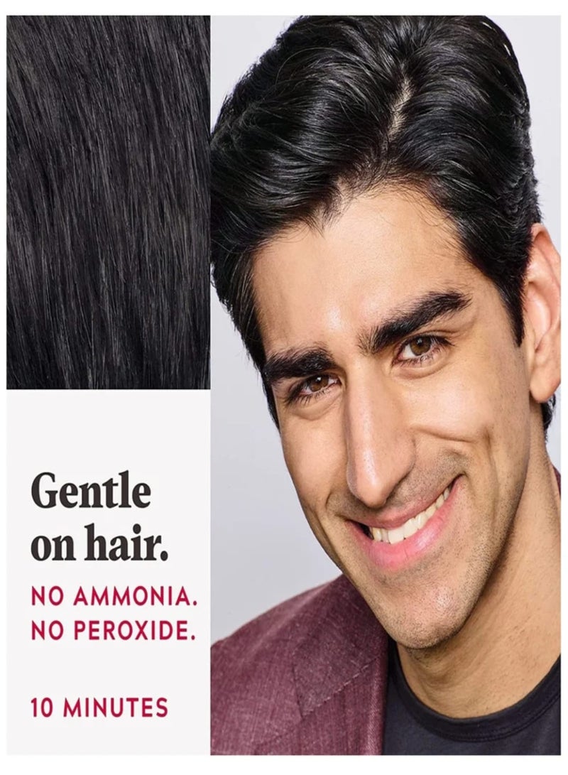 جست فور من صبغة شعر سهلة التطبيق بالكومب – أسود طبيعي - Image 2