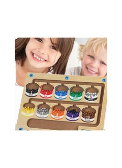 vesus Color Number Maze - Wooden Toddler Color Sorting Toys - Toddler Activities Counting Matching Games Montessori Fine Motor Skills Toys for Boys &  - Image 2