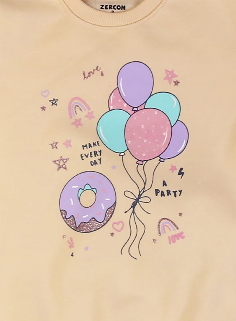 زيركون بيجامة شتوي بناتي - 3139 - Image 2