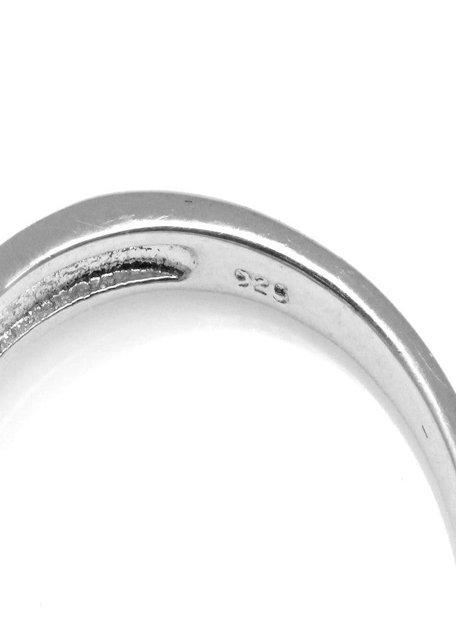 Silvershake 1.3ct. 5 Stone Genuine Tanzanite and White Topaz 925 Sterling Silver Ring Size 8.5 - Image 4