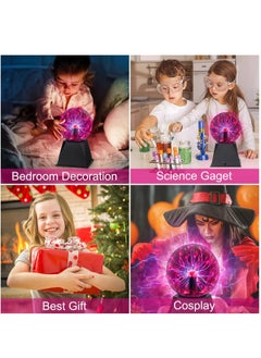 Plasma Ball 5 Inch, Plasma Globe Touch and Sound Sensitive Plasma Lamp Plug in Electric Ball Lamp Science Gift for Kids, Decorations, Parties, Bedroom - pzsku/ZAFD36EE880459A26F2B2Z/45/_/1708256188/f2e70e60-7ee3-47c6-83d3-5c21430dc71b