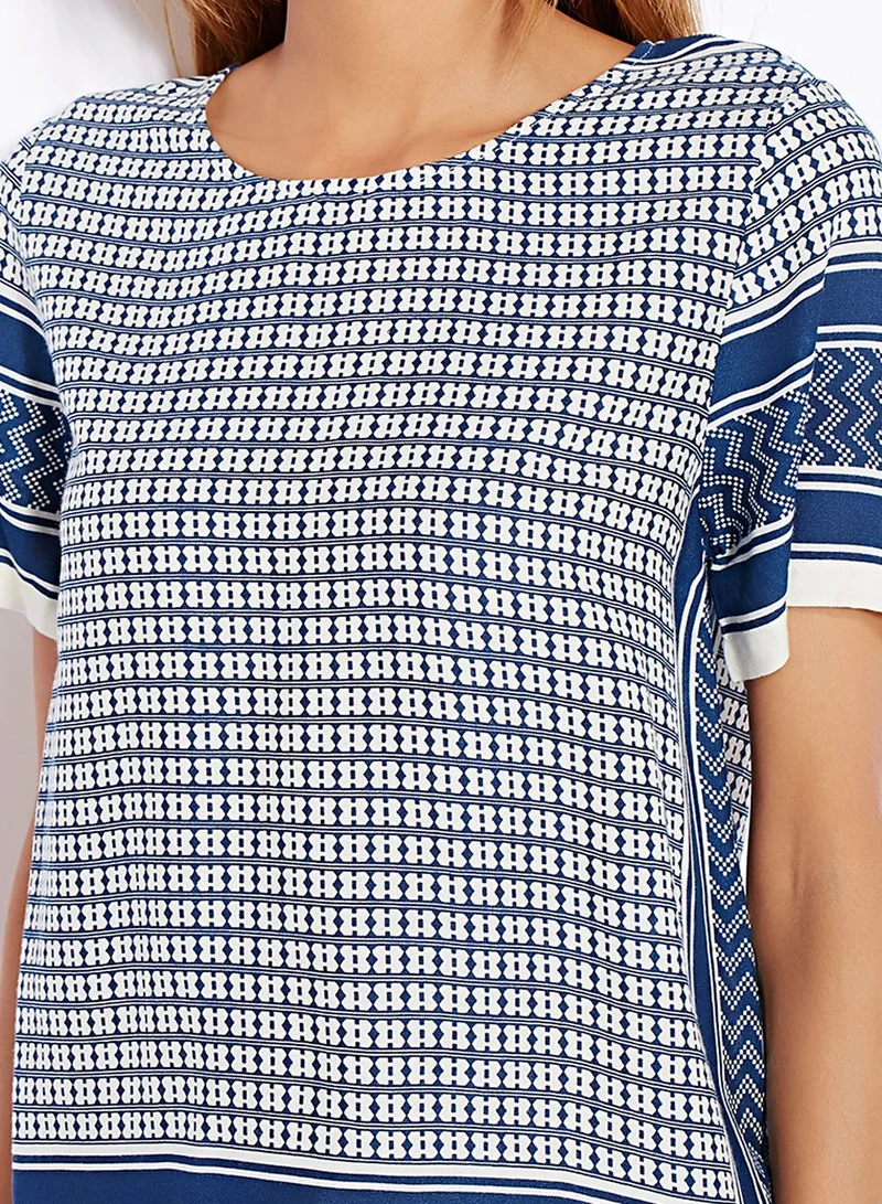 VERO MODA Border Printed Top