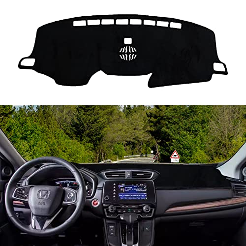 Rilsen Dashboard Cover Mat Custom Fit for 2017-2022 Honda CR-V Dash Cover Nonslip Dash Mat Protector Sunshade No Glare Black - Image 1